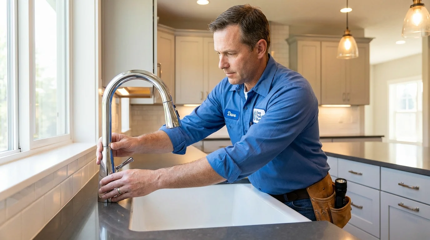Kitchen faucet installation by Johns Plumbing LLC in Aguada