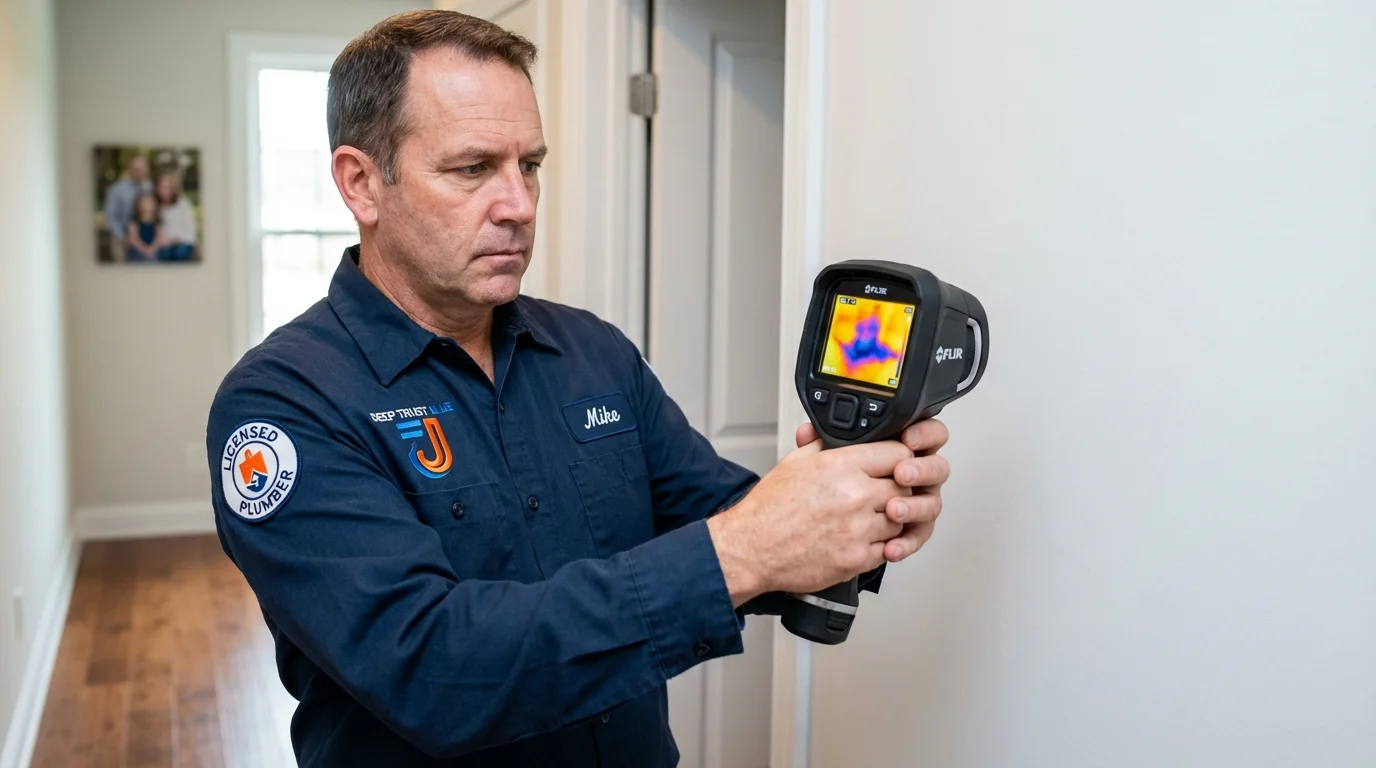 Thermal imaging leak detection by Johns Plumbing LLC in Aguada